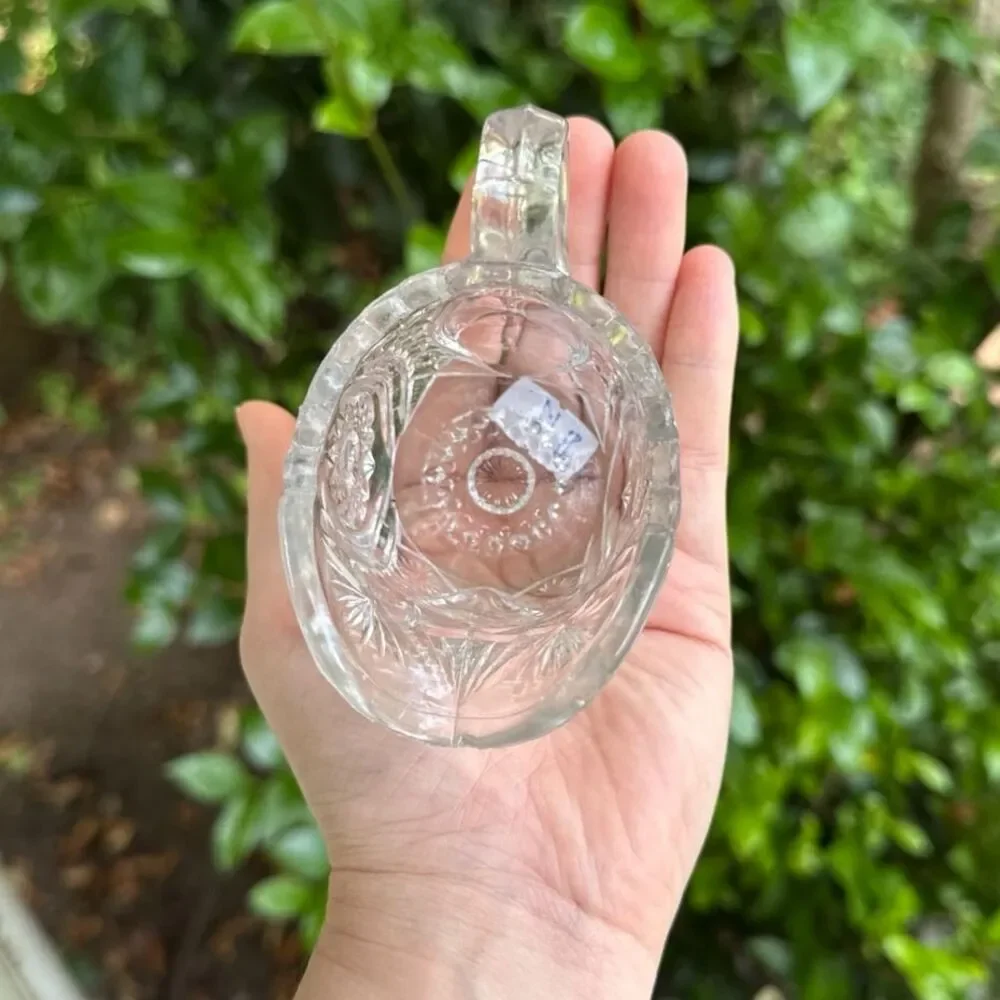 Vintage EAPG Clear Glass Creamer